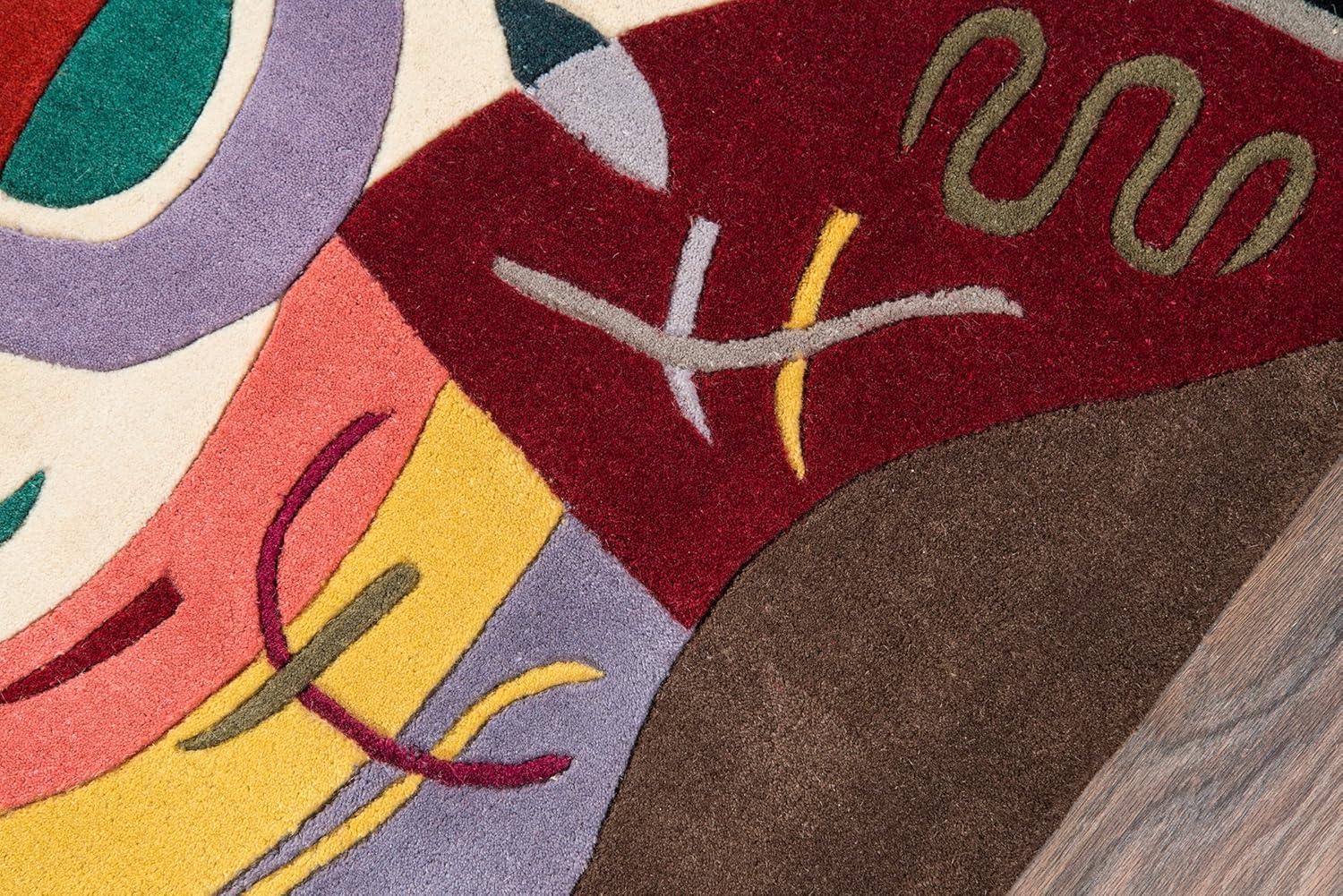 Momeni New Wave 5'3" X 8' Contemporary Hand Tufted Wool Rug