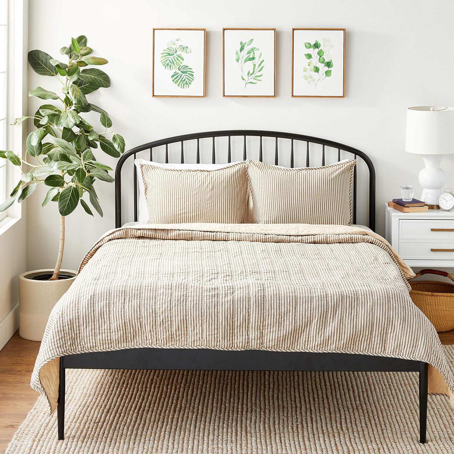 Sawyer Mill Cotton Striped Coverlet Set