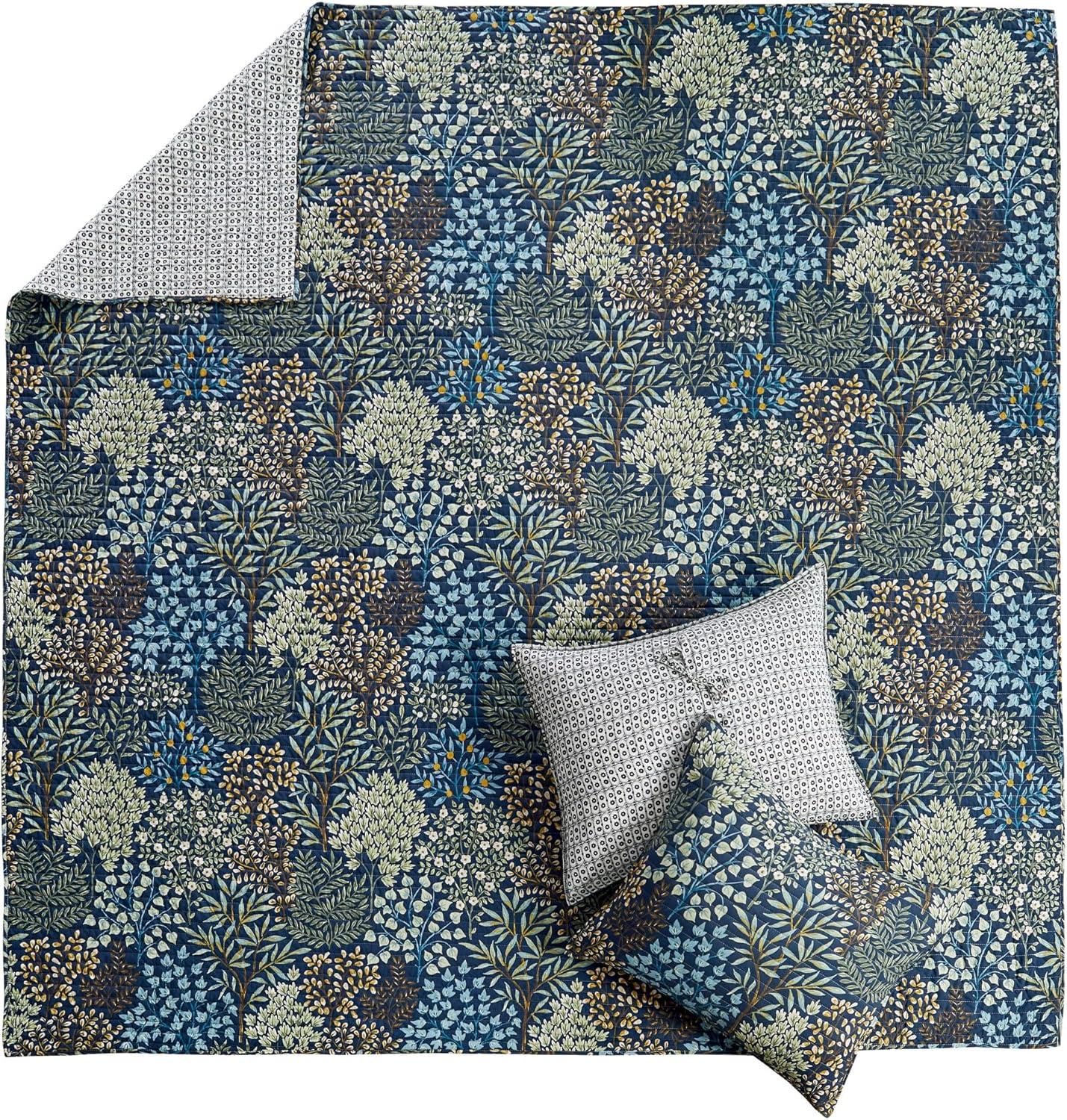 English Forest Navy Full/Queen Quilt Set - Levtex Home