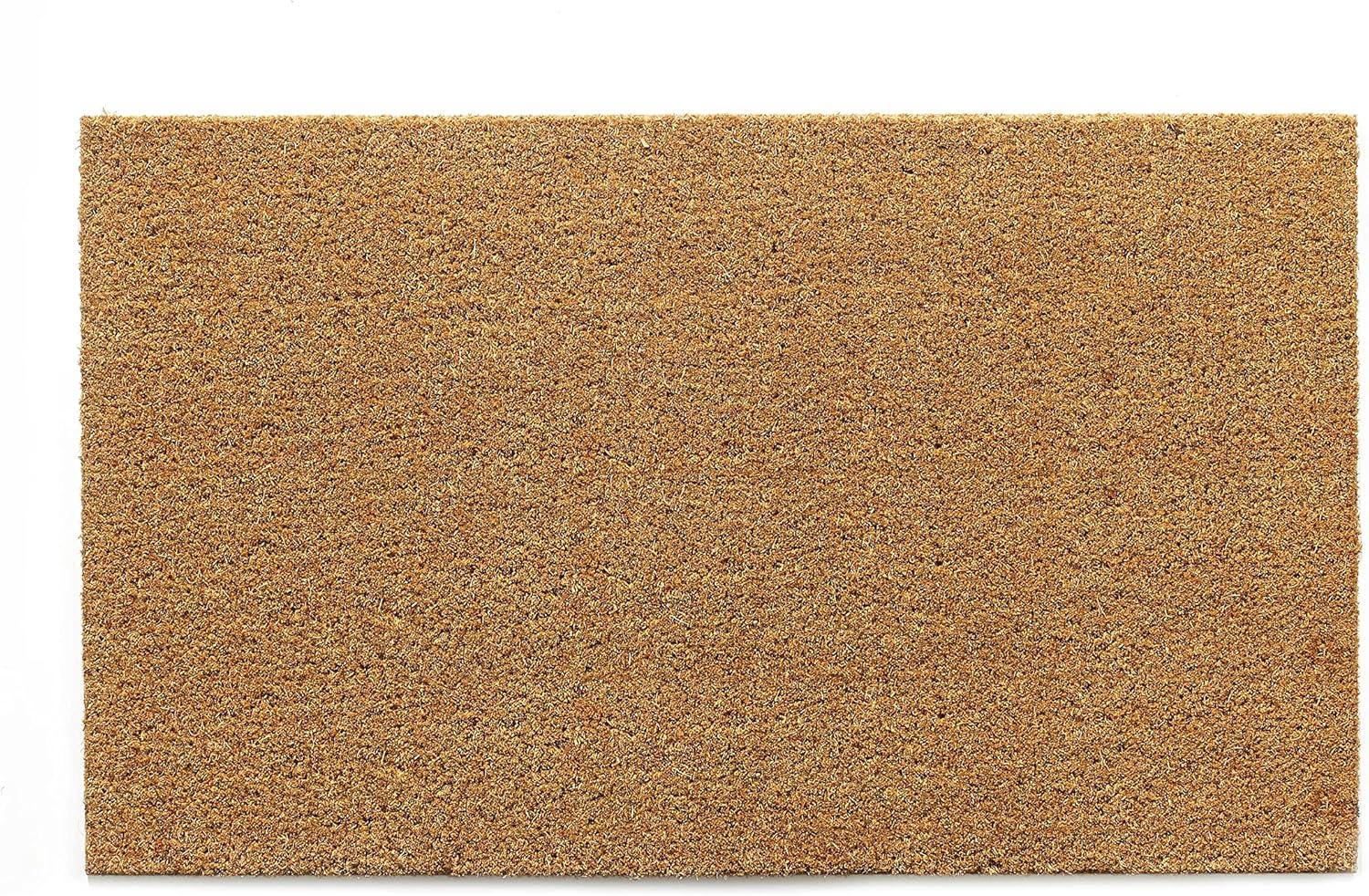 Natural Coir and Rubber Non-Slip Outdoor Doormat