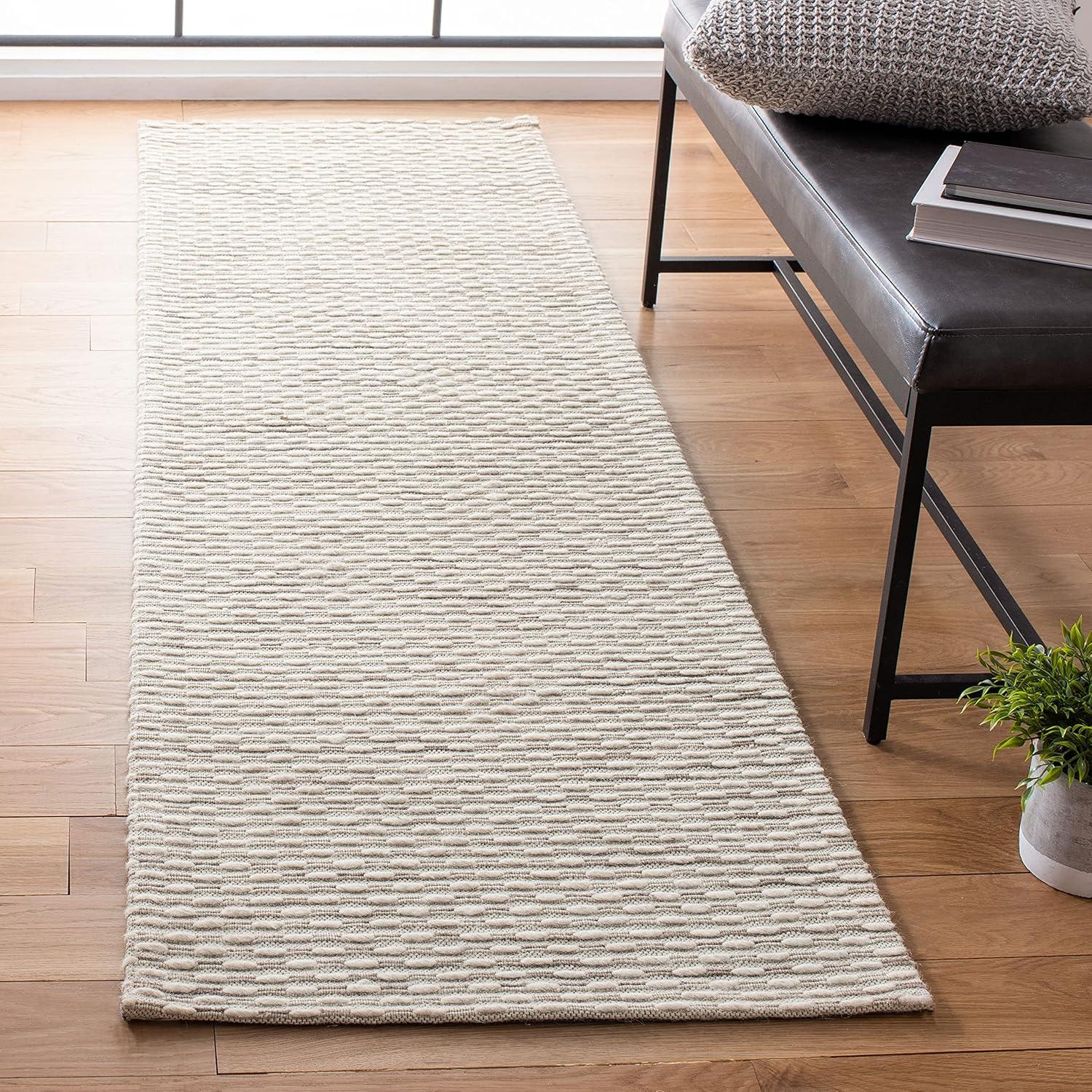 Marbella MRB158 Hand Woven Indoor Runner Rug - Beige - 2'3"x8' - Safavieh