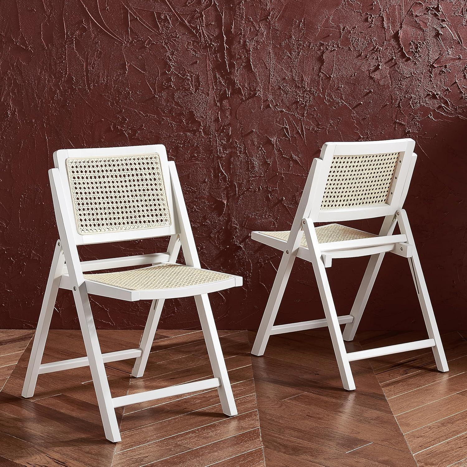 Dan Rattan Folding Dining Chair