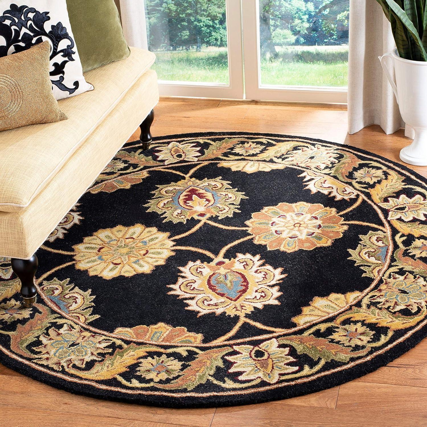 Maroon Hand-Tufted Wool and Cotton Rectangular Area Rug 8'3" x 11'0"