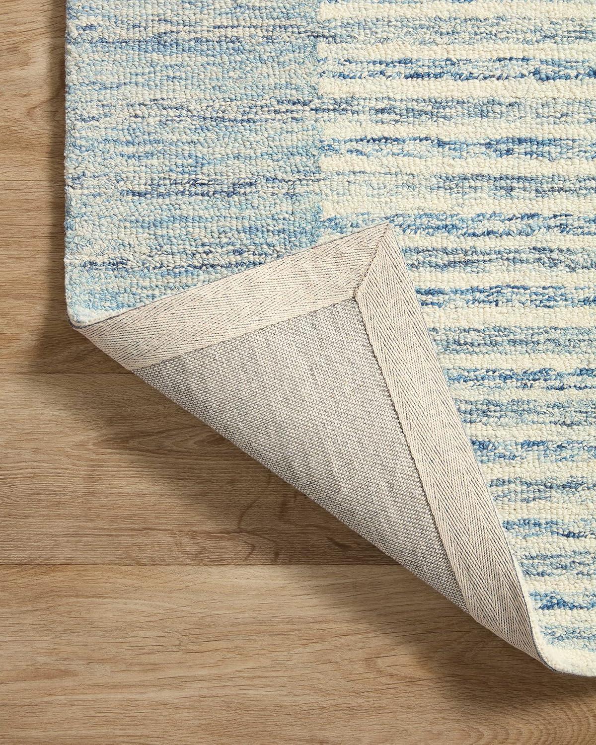 Chris Loves Julia x Loloi Chris Loves Julia x Loloi Chris Collection CHR-01 Ivory / Denim, Transitional  Area Rug