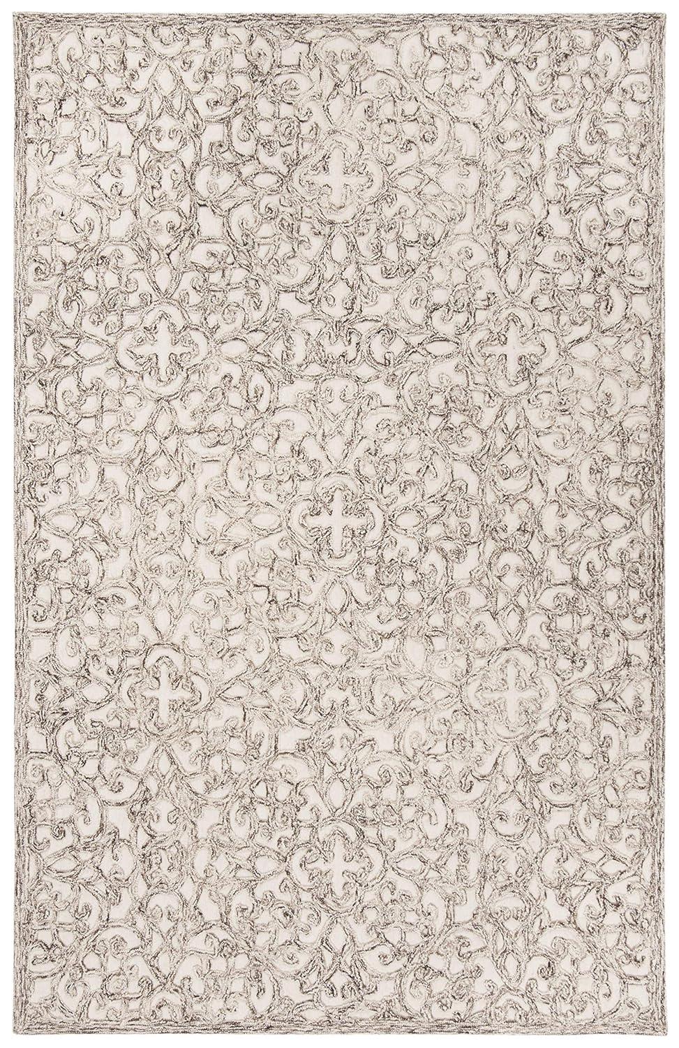 Trace TRC103 Hand Tufted Indoor Area Rug - Brown/Ivory - 5'x8' - Safavieh