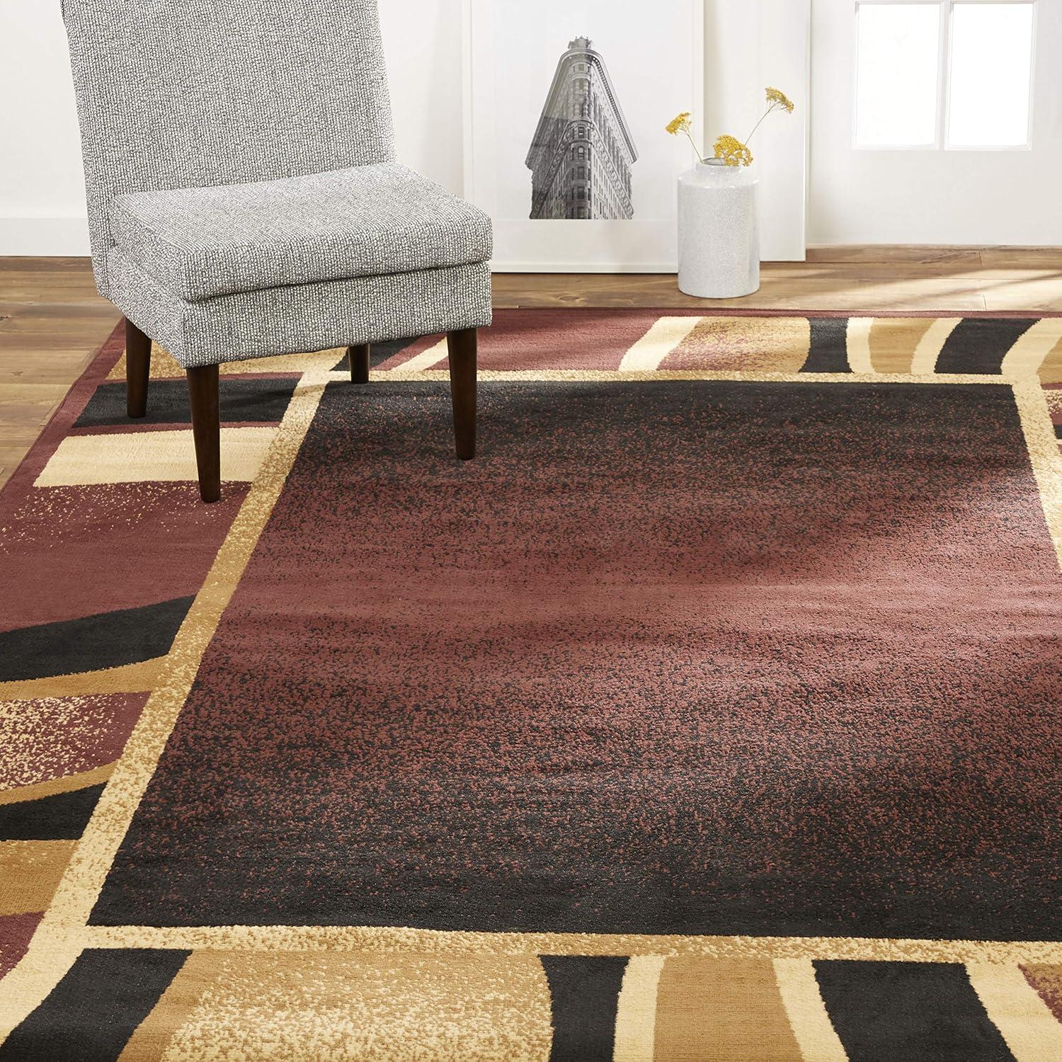 Home Dynamix Premium Rizzy Contemporary Abstract Border Area Rug