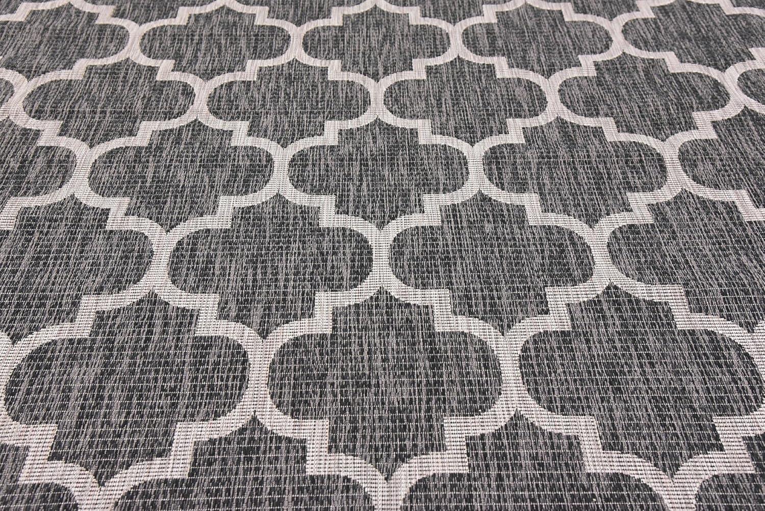 Unique Loom Outdoor Trellis Geometric Woven Area Rug