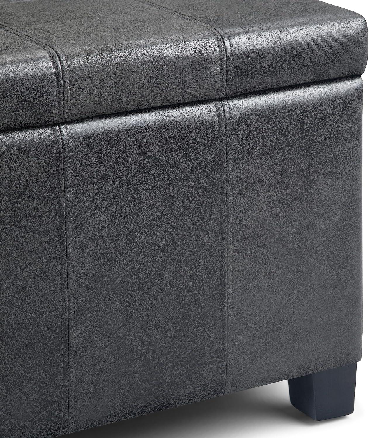 Simpli Home Dover Storage Ottoman Bench,Assembled