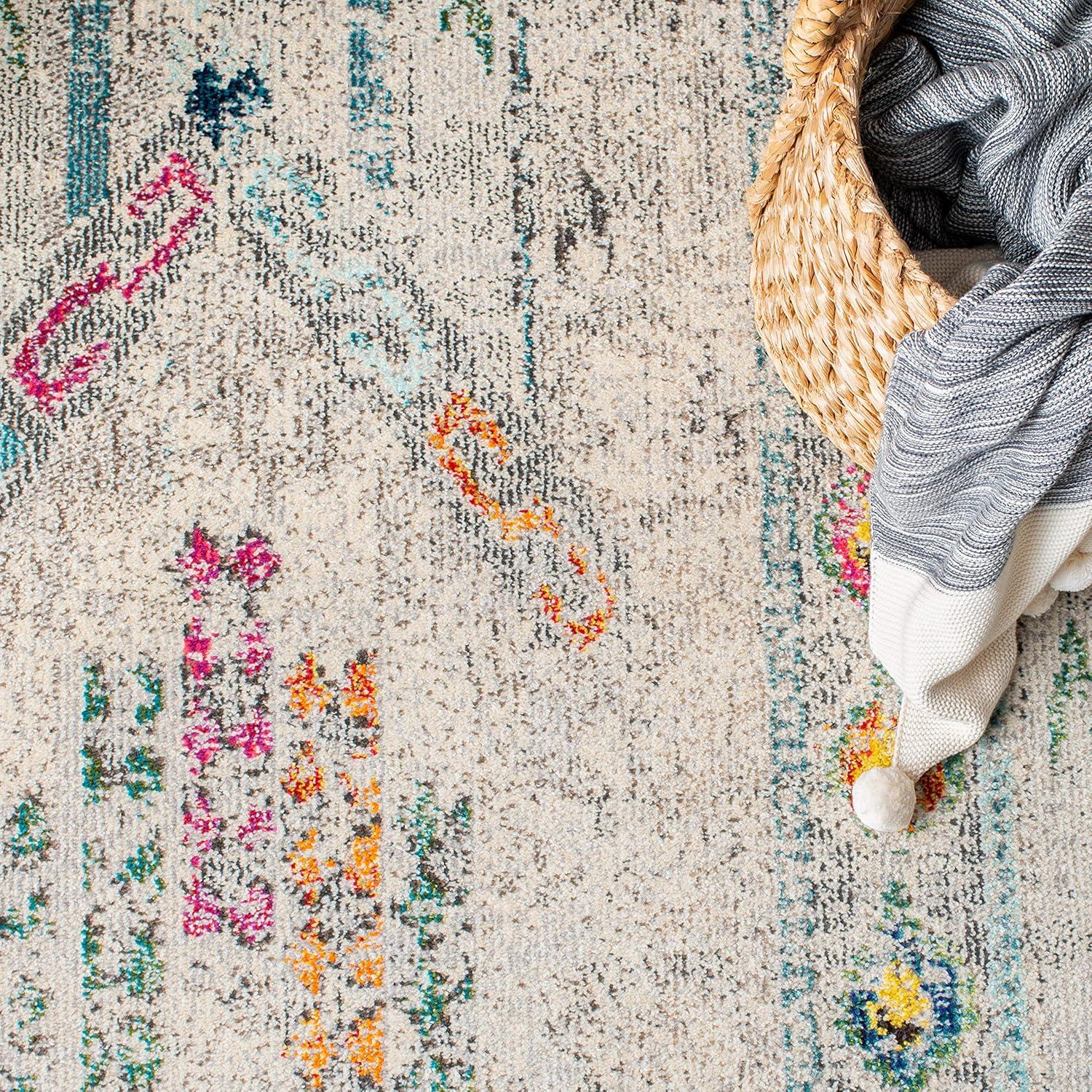 Madison MAD422 Power Loomed Indoor Area Rug - Grey/Blue - 10'x14' - Safavieh