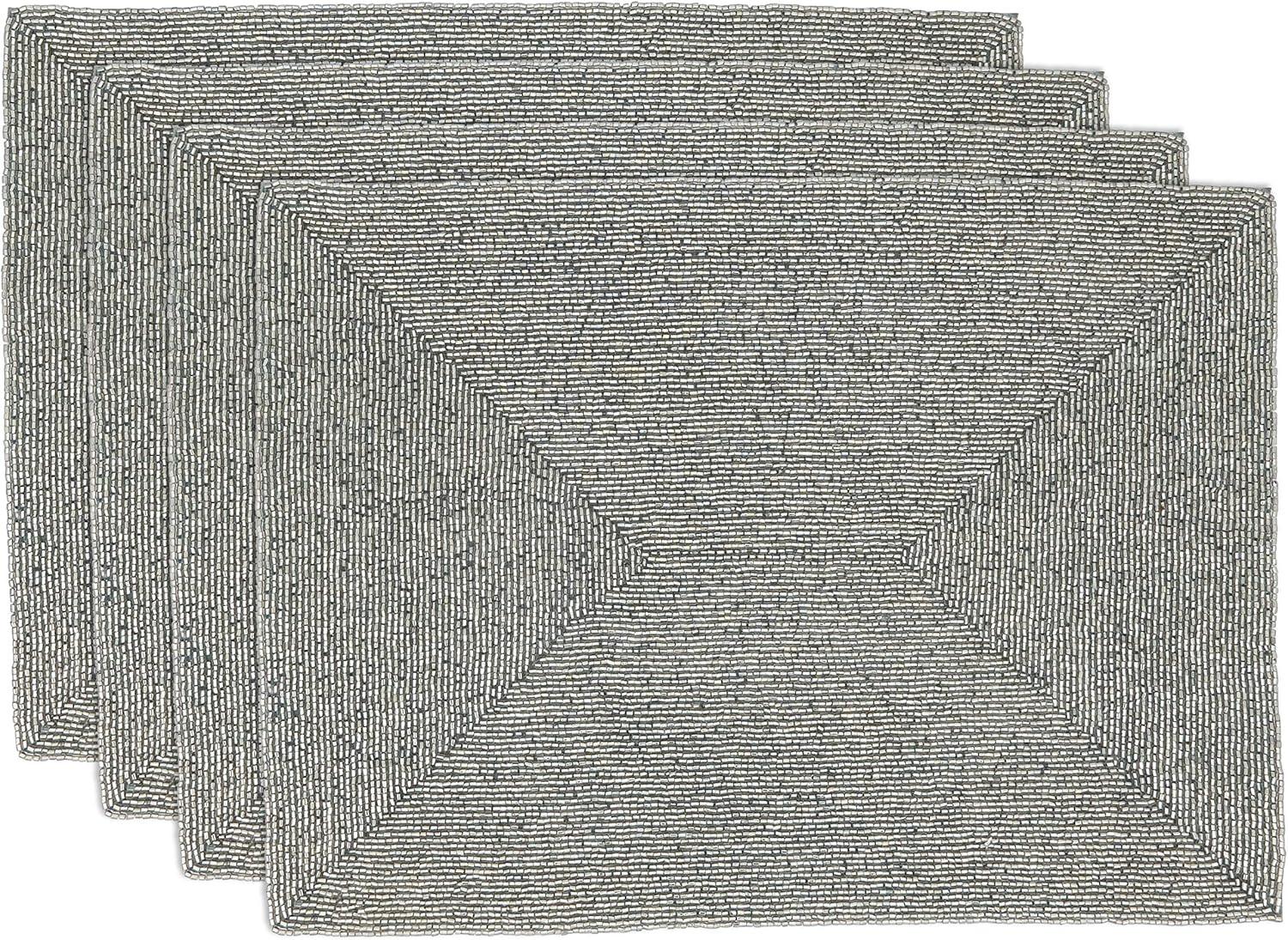 Saro Lifestyle Beaded Design Placemat (Set of 4)