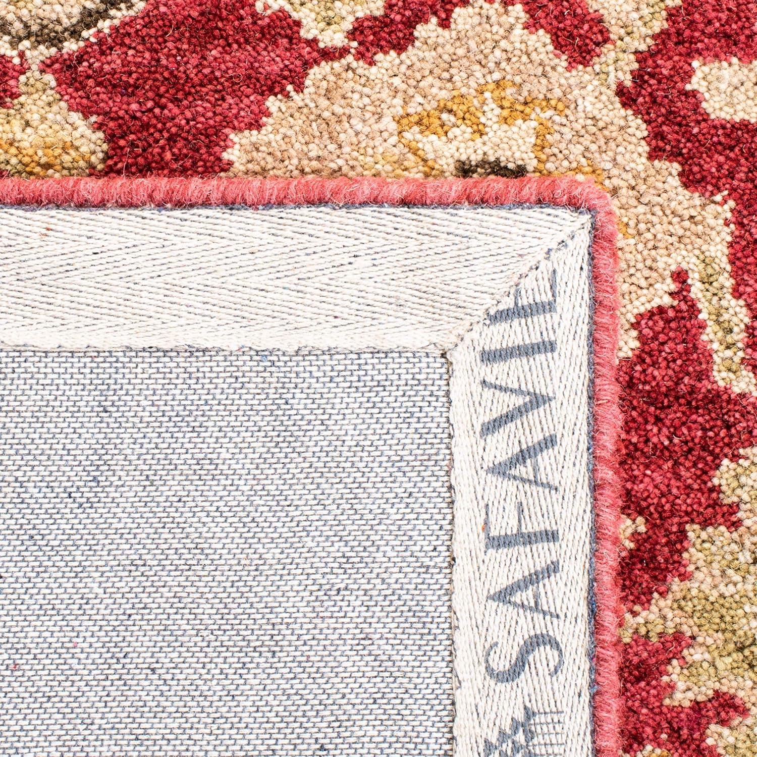 Anatolia AN522 Hand Tufted Indoor Area Rug - Red/Ivory - 5'x8' - Safavieh