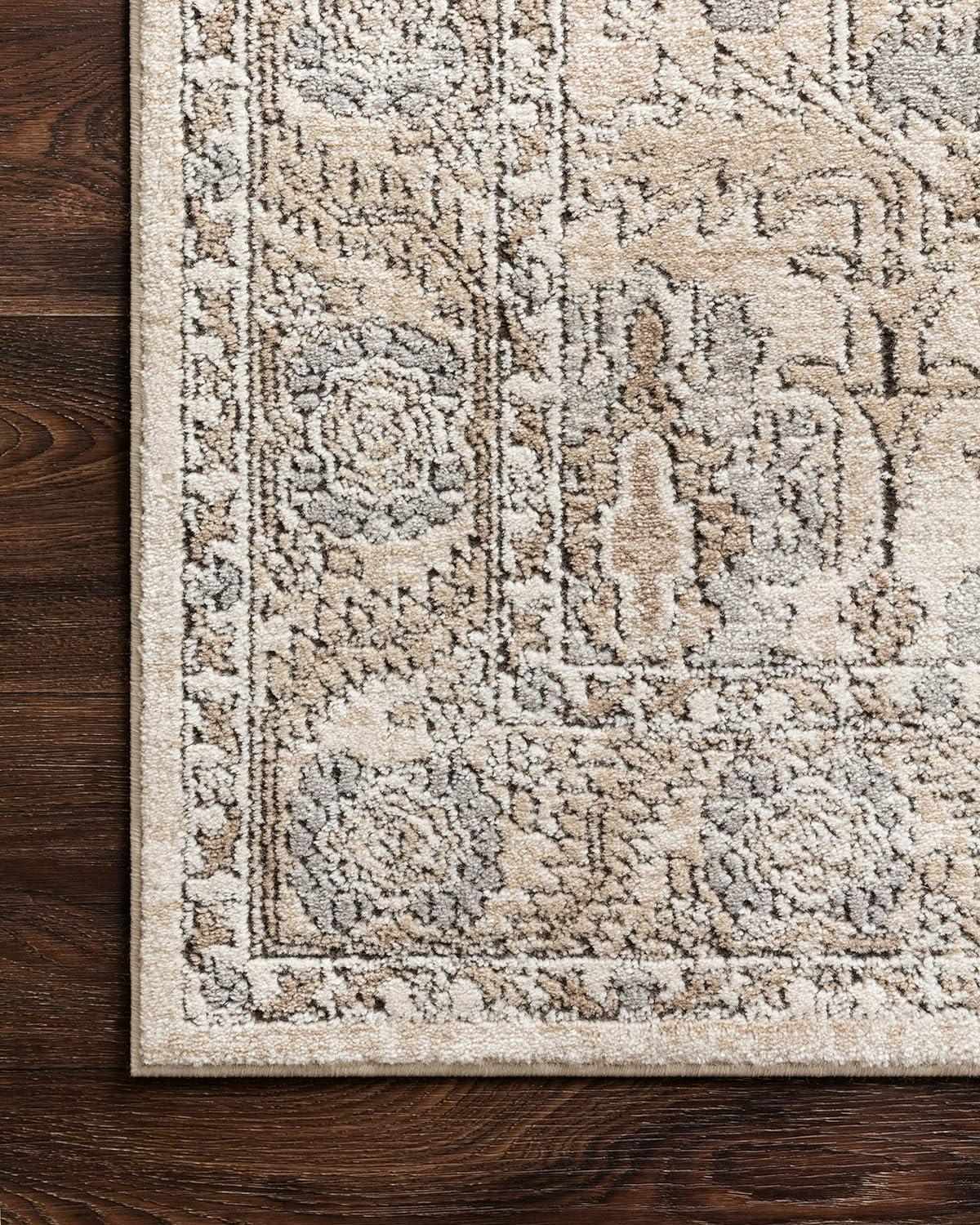 Loloi Teagan Ivory / Sand 3'-4" x 5'-7" Accent Rug