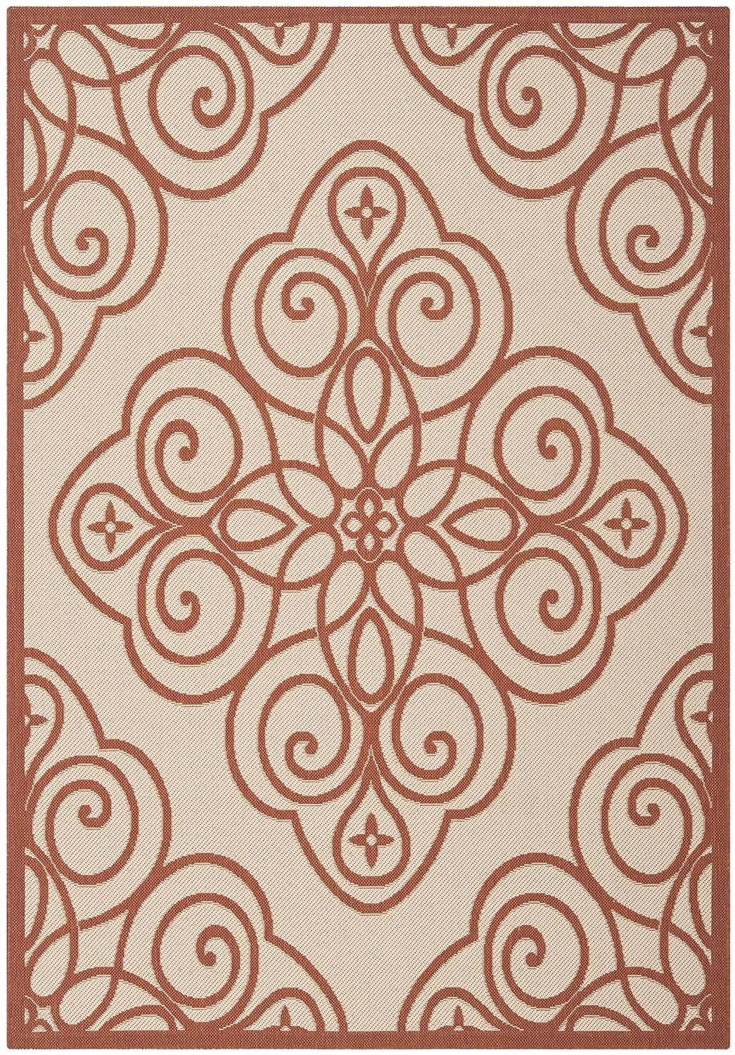Martha Stewart Rosamond - MSR4244 - Indoor Power Loomed Area Rugs - Cayenne - 4'x5'7"