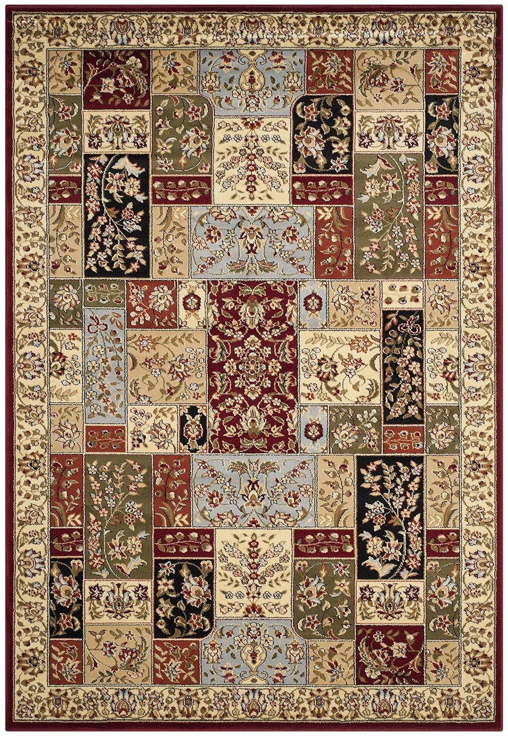 Lyndhurst LNH318 Power Loomed Area Rug - Multi/Ivory - 5'3"x7'6" - Safavieh.