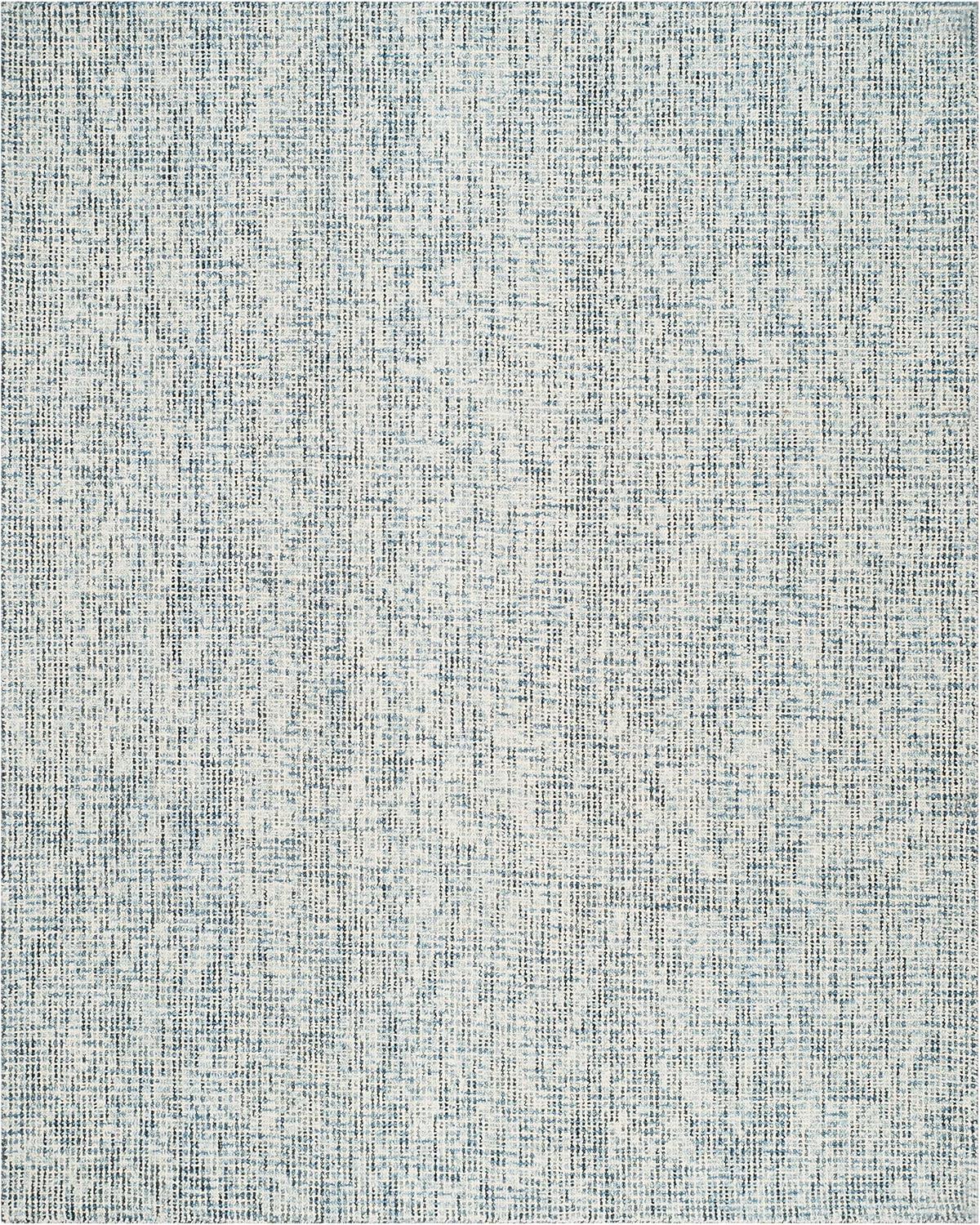 SAFAVIEH Abstract Delia Geometric Wool Area Rug, Blue/Charcoal, 5' x 8'