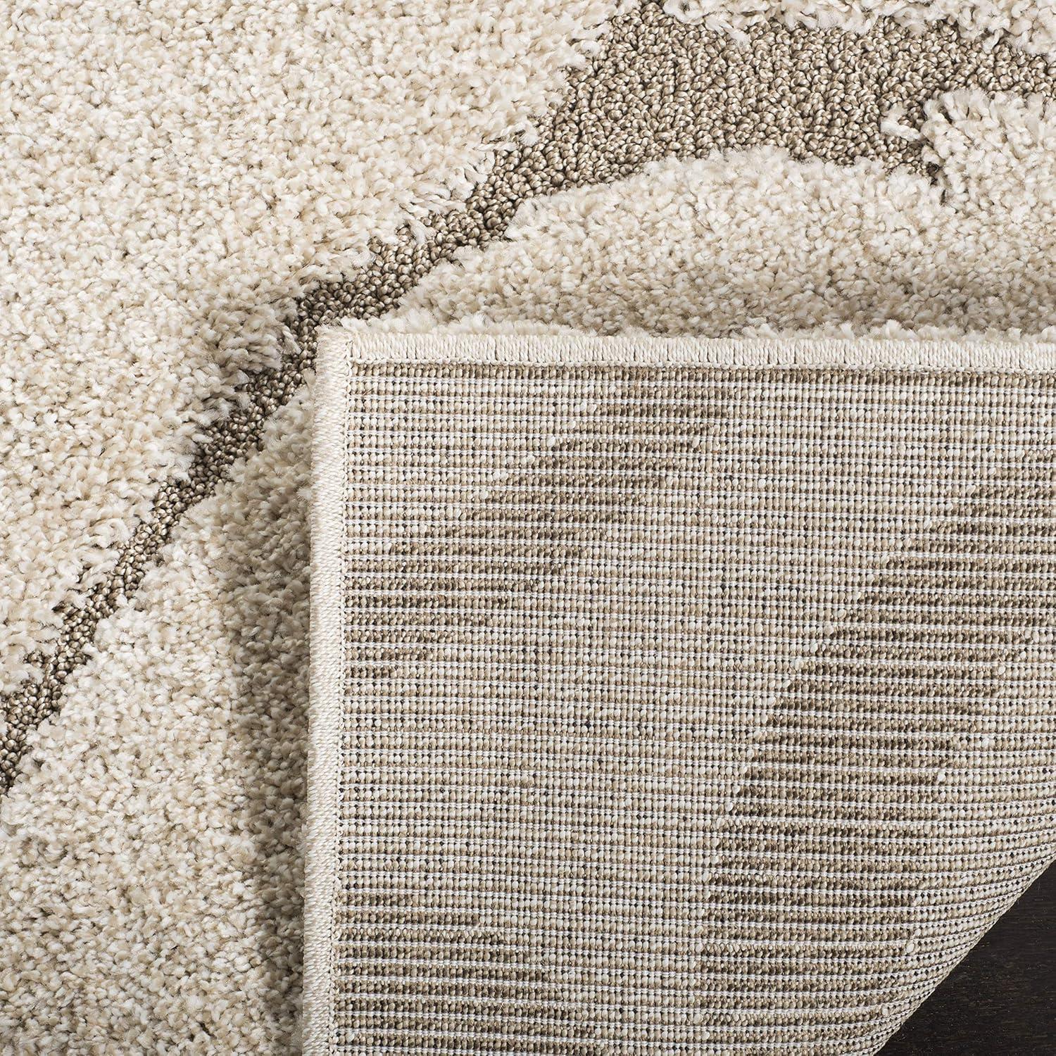 Florida Shag SG455 Power Loomed Indoor Accent Rug - Cream/Beige - 2'3"x4' - Safavieh.