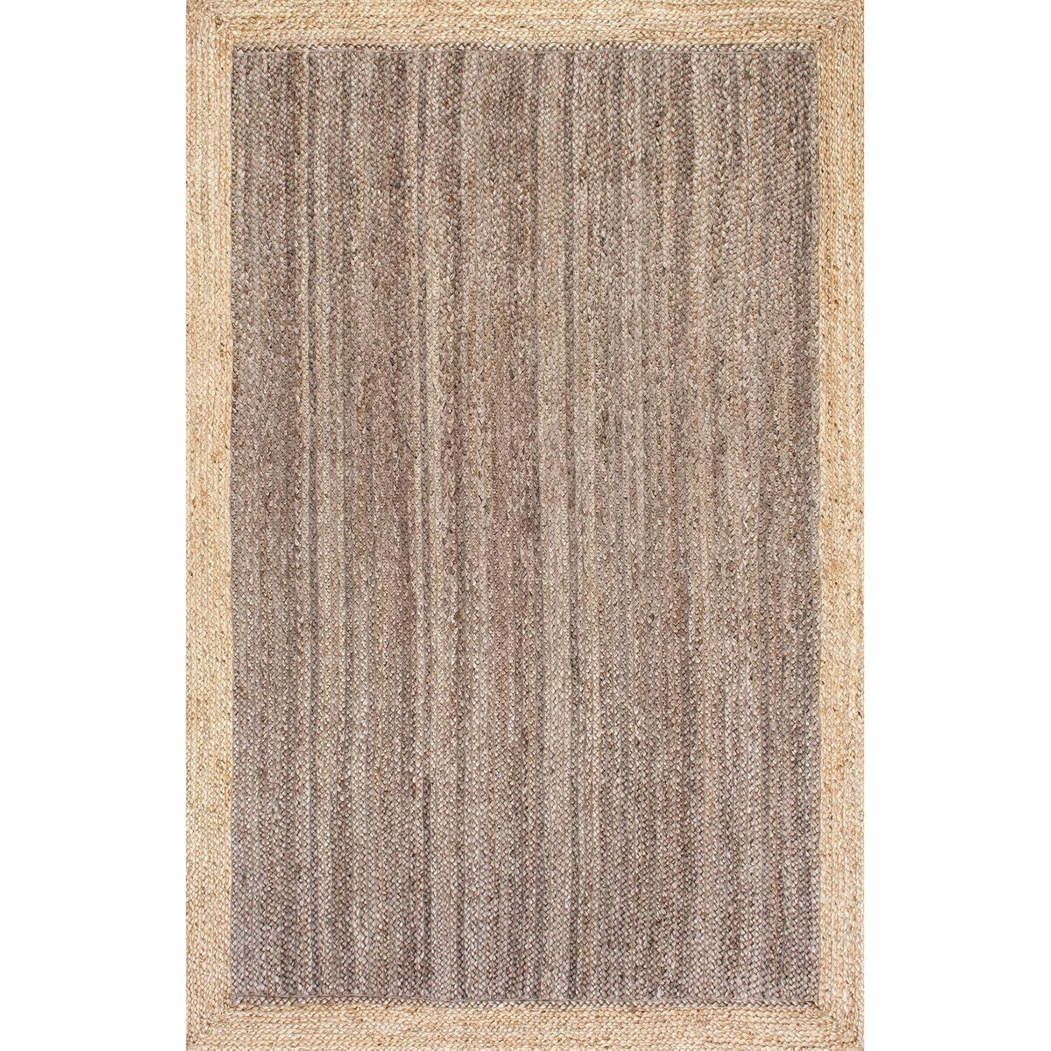 2'x3' Hand Woven Eleonora Area Rug Blue- nuLOOM: Modern Jute Runner, Low Pile, Indoor Use, Solid Pattern