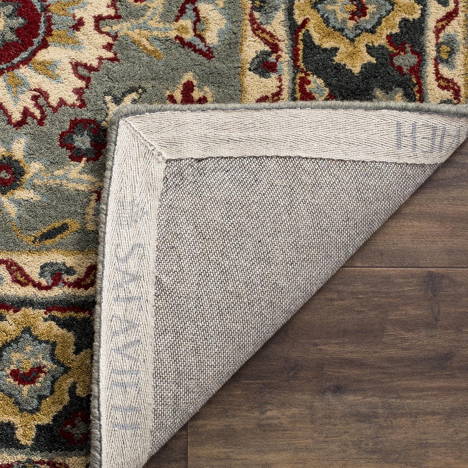 Heritage HG736 Hand Tufted Area Rug - Grey/Charcoal - 8'x10' - Safavieh.