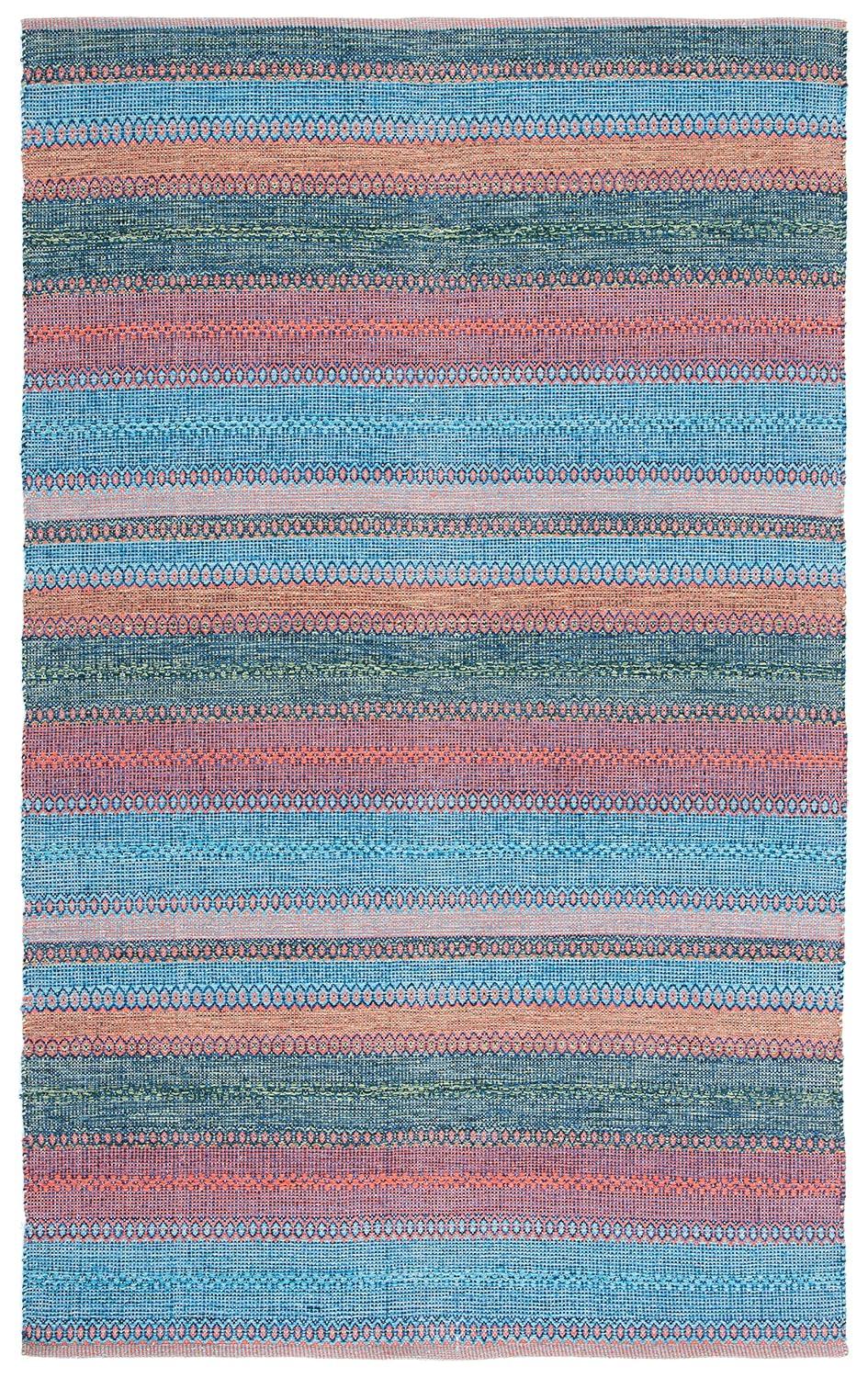 Montauk MTK851 Hand Woven Area Rug - Blue/Orange - 3'x5' - Safavieh.