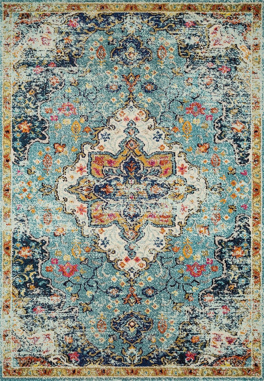 Loloi II Nadia Abstract Blue / Midnight Area Rug