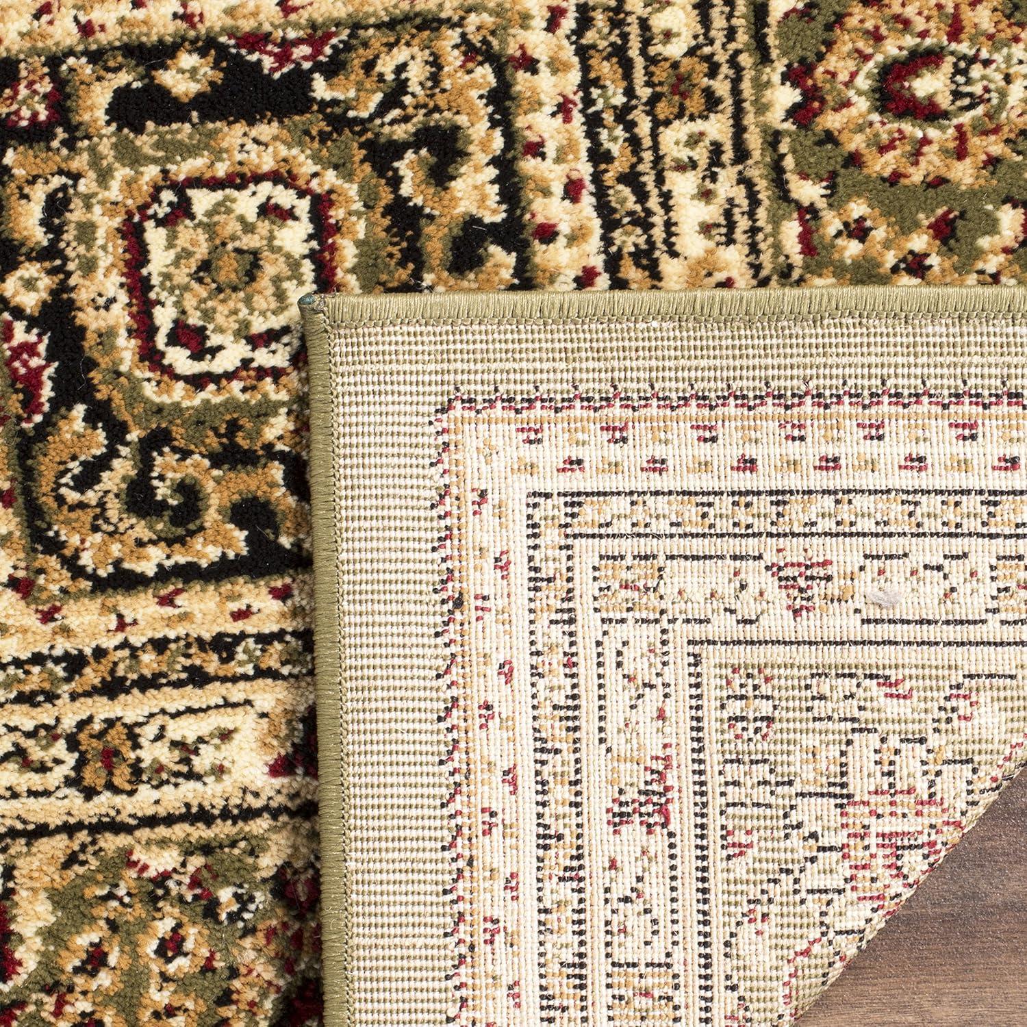 Lyndhurst LNH217 Power Loomed Area Rug - Multi/Green - 8'x8' - Safavieh.