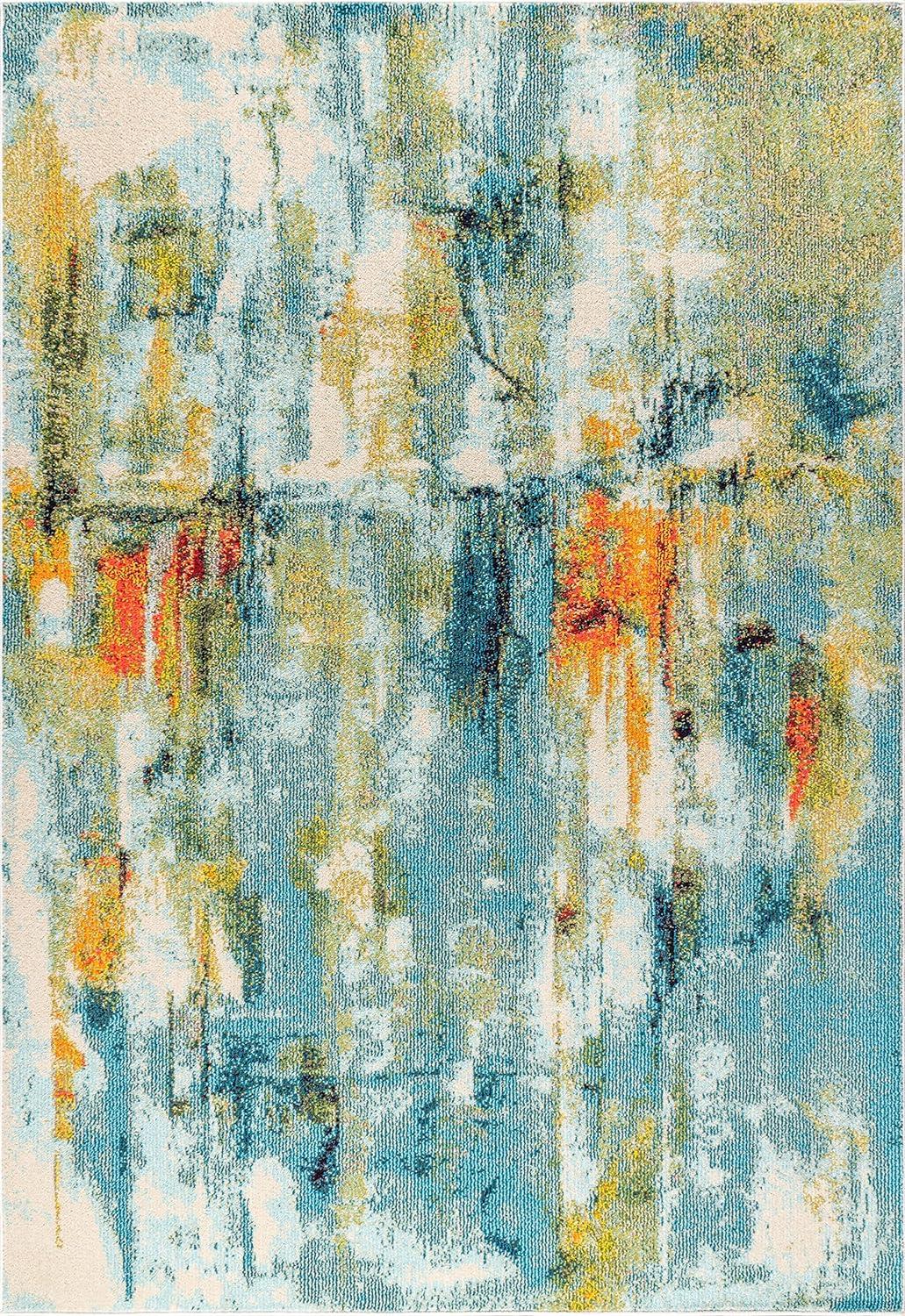 Contemporary POP Modern Abstract Waterfall Area Rug