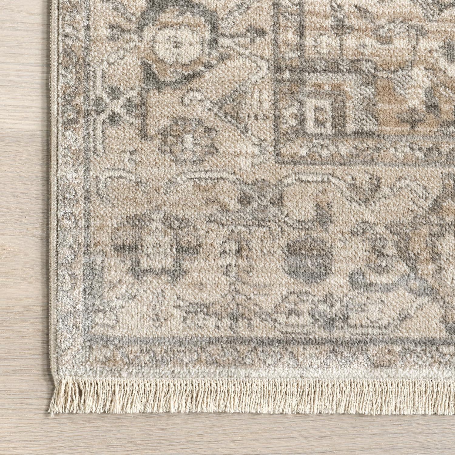 Nuloom Harriet Vintage Medallion Fringe Indoor Area Rug