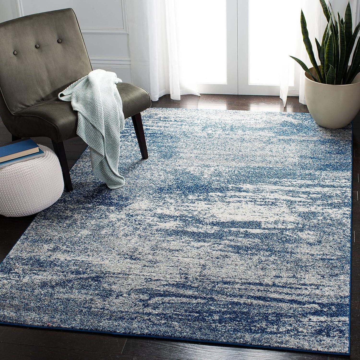 SAFAVIEH Evoke Frosina Abstract Area Rug, Ivory/Dark Grey, 3' x 5'
