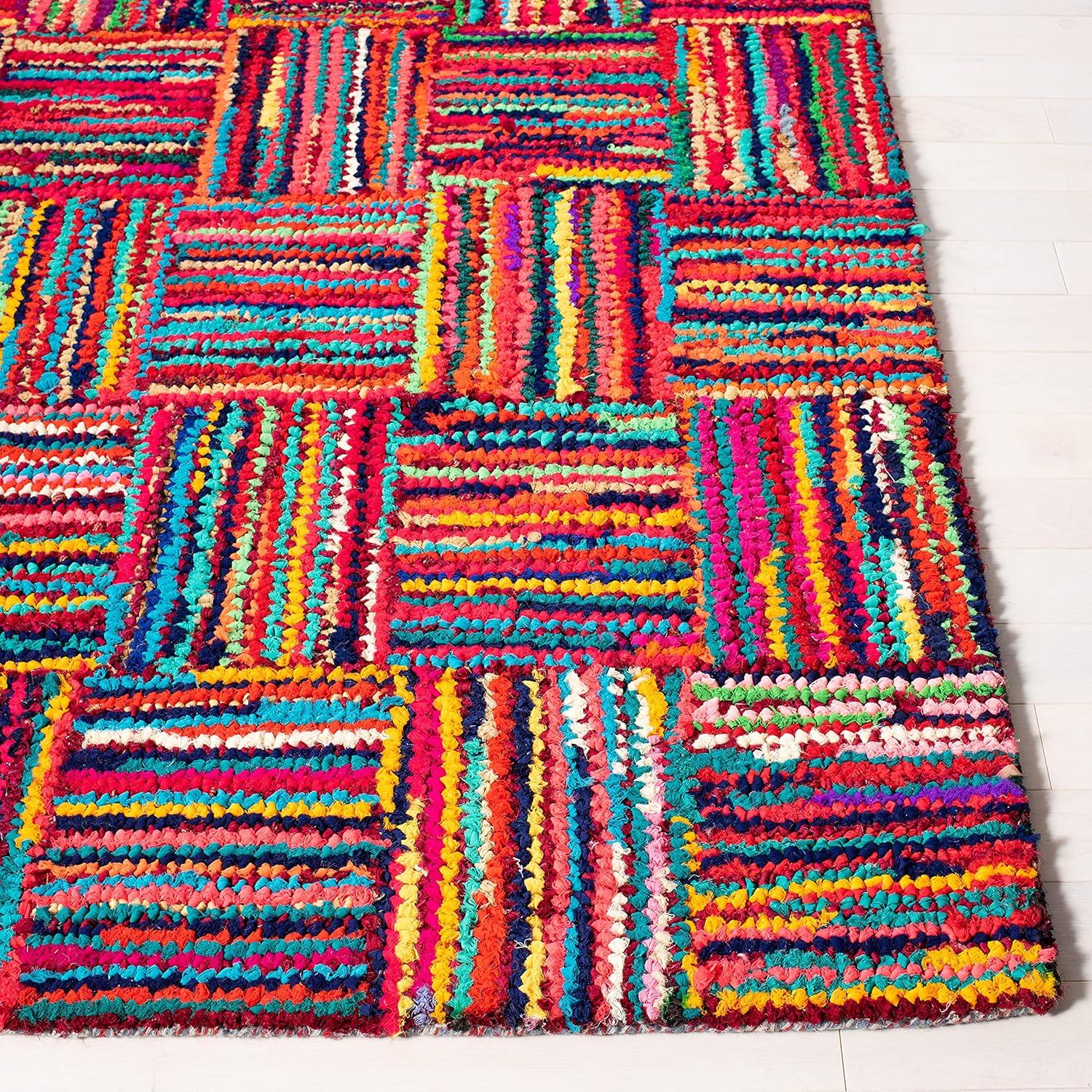 Nantucket NAN318 Hand Tufted Indoor Area Rug - Multi - 4'x6' - Safavieh