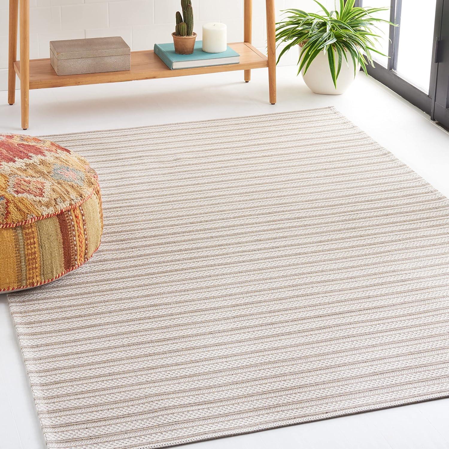 Martha Stewart THA STEWART COT Cotton Striped Rug