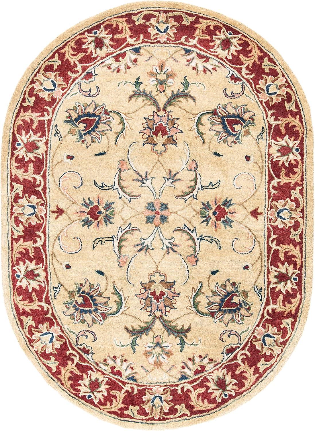 Safavieh CLASSIC, GOLD / RED, 4'-6" X 6'-6" Oval, Area Rug