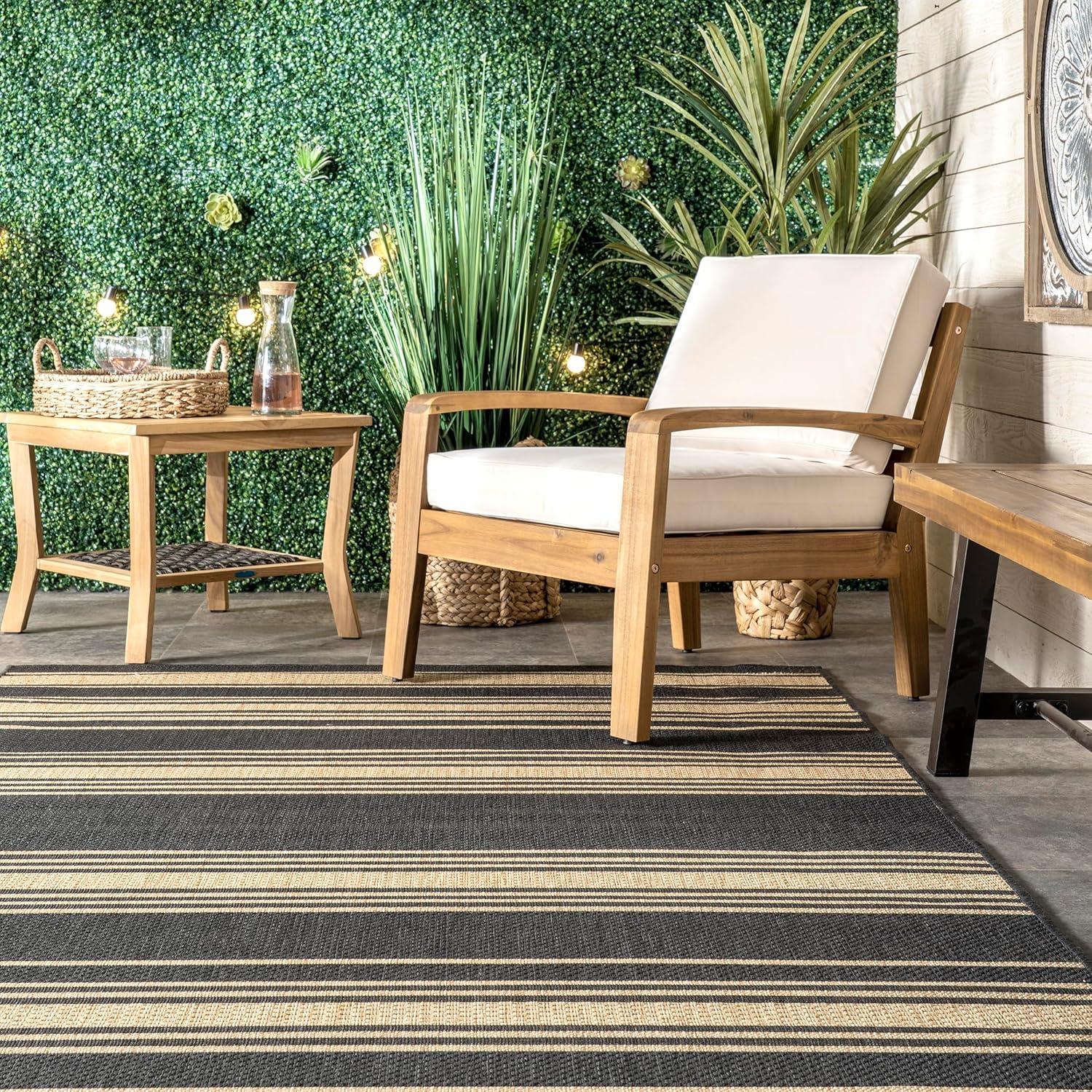 Lauren Liess x Rugs USA - Romy Striped Indoor/Outdoor Area Rug