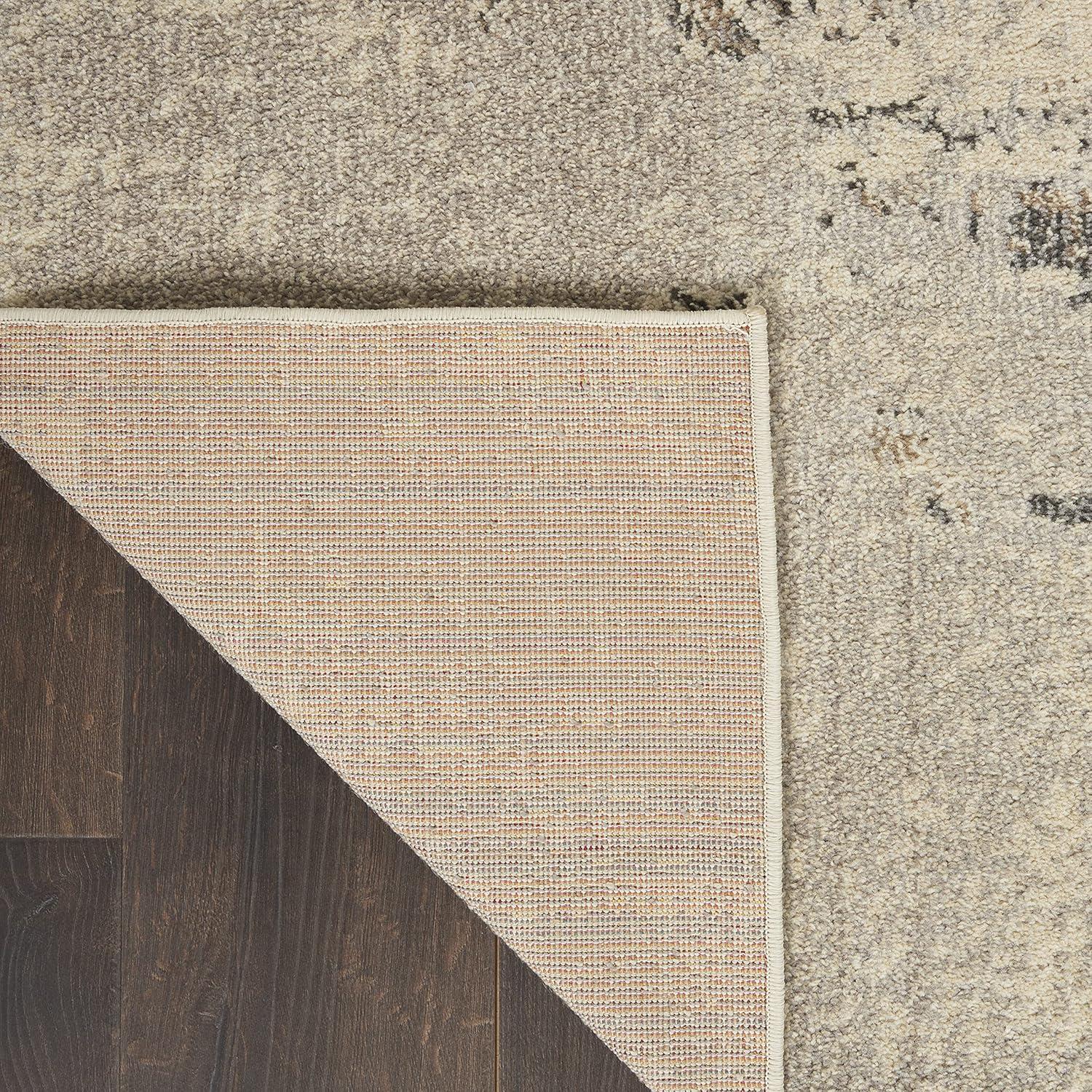 Nourison Celestial CES02 Indoor only Area Rug - Ivory/Grey 10' x 14'