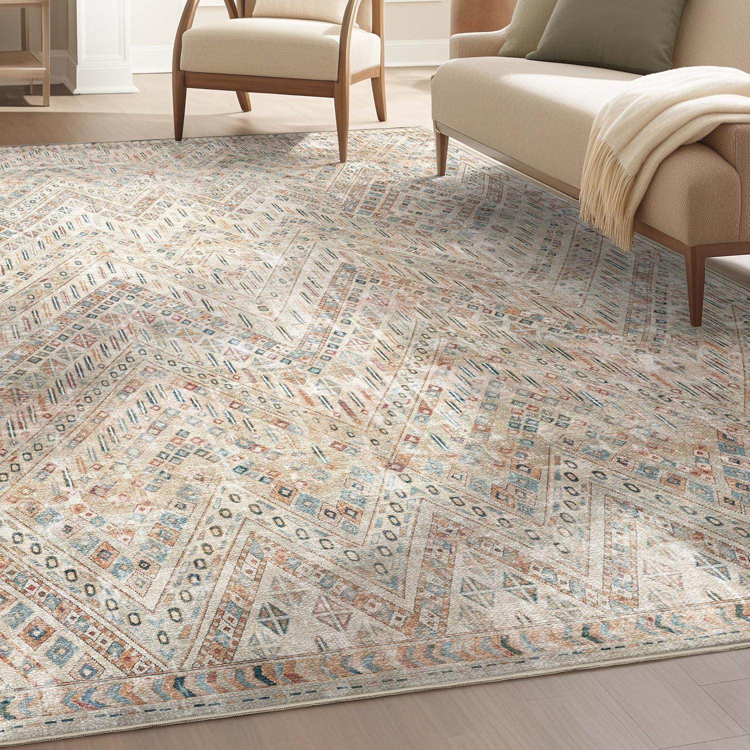 Well Woven Asha Anya Vintage Tribal Ivory 2'7" x 9'6" Runner Rug
