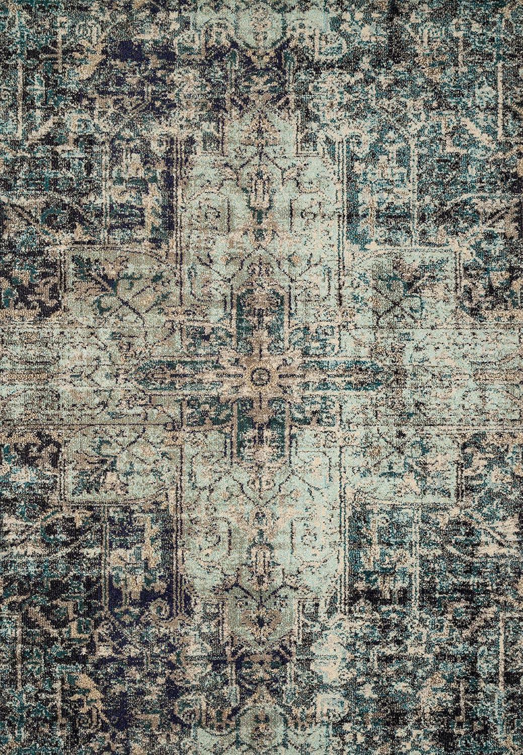 Loloi II Nadia Abstract Smoke / Slate Area Rug