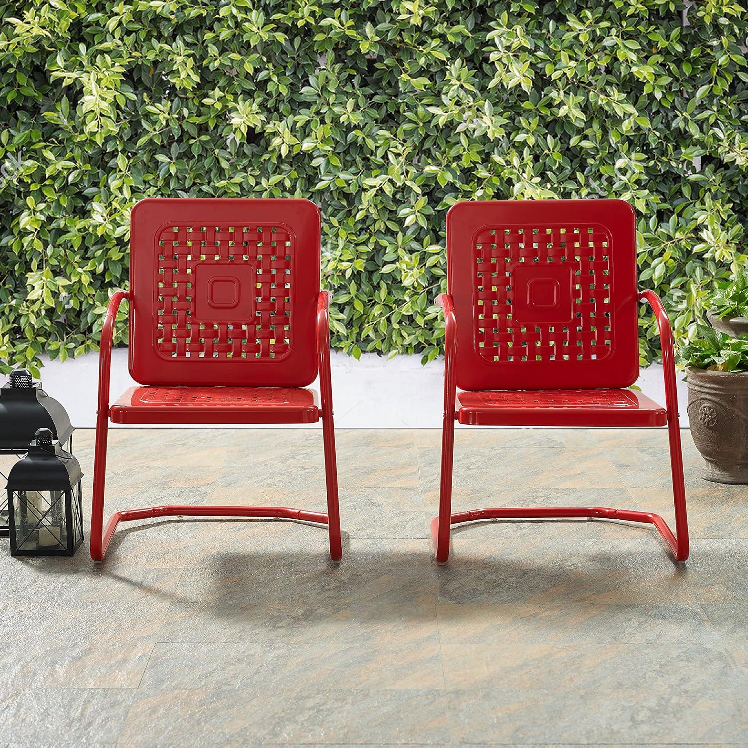 2pk Bates Outdoor Steel Arm Chairs - Crosley