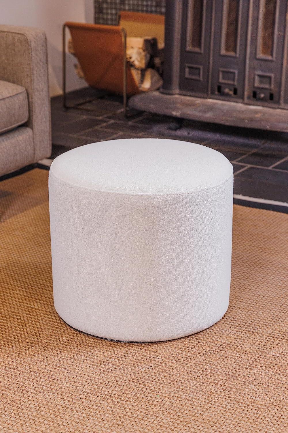 19" Round Pouf Ottoman - WOVENBYRD