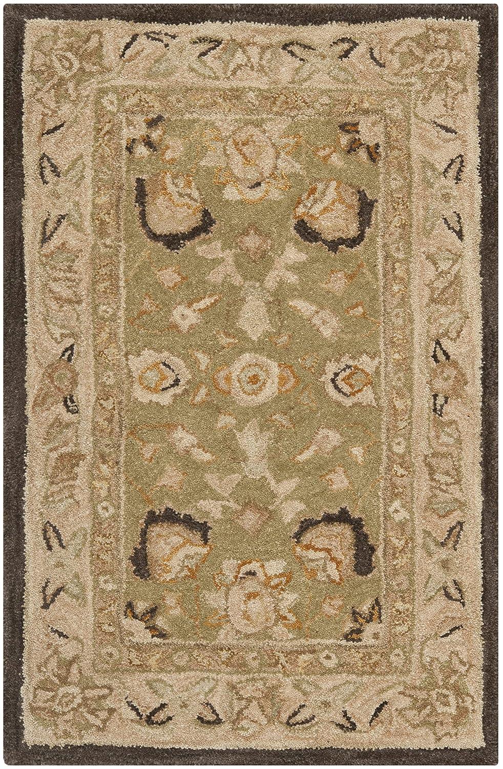 Anatolia AN512 Hand Tufted Indoor Accent Rug - Sage/Beige - 2'x3' - Safavieh