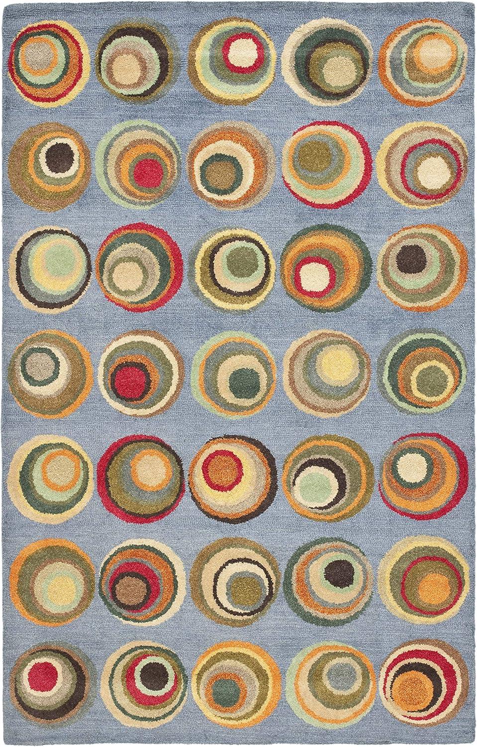 Soho SOH921 Hand Tufted Indoor Area Rug - Blue/Multi - 3'6"x5'6" - Safavieh