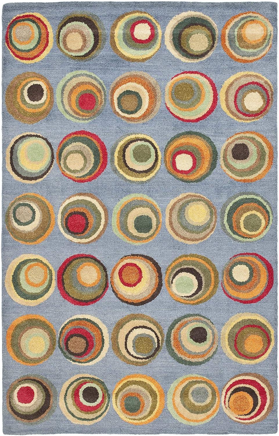 Soho SOH921 Hand Tufted Indoor Area Rug - Blue/Multi - 3'6"x5'6" - Safavieh