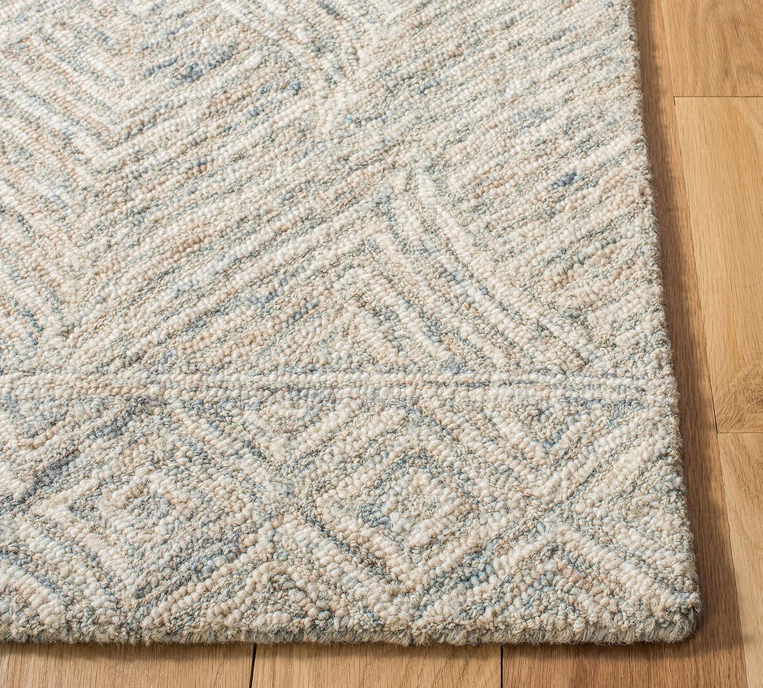 Ikat IKT703 Hand Tufted Runner Rug - Beige/Grey - 2'3"x8' - Safavieh.