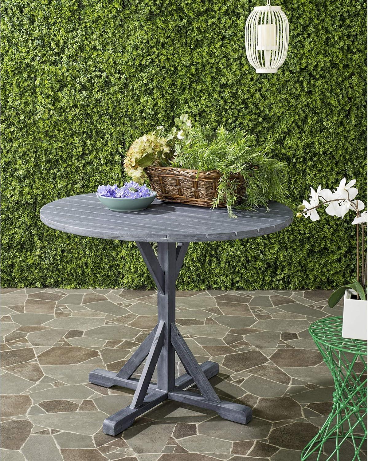 Arcata Round Table - Indoor/Outdoor - PAT6735 - Natural - Safavieh