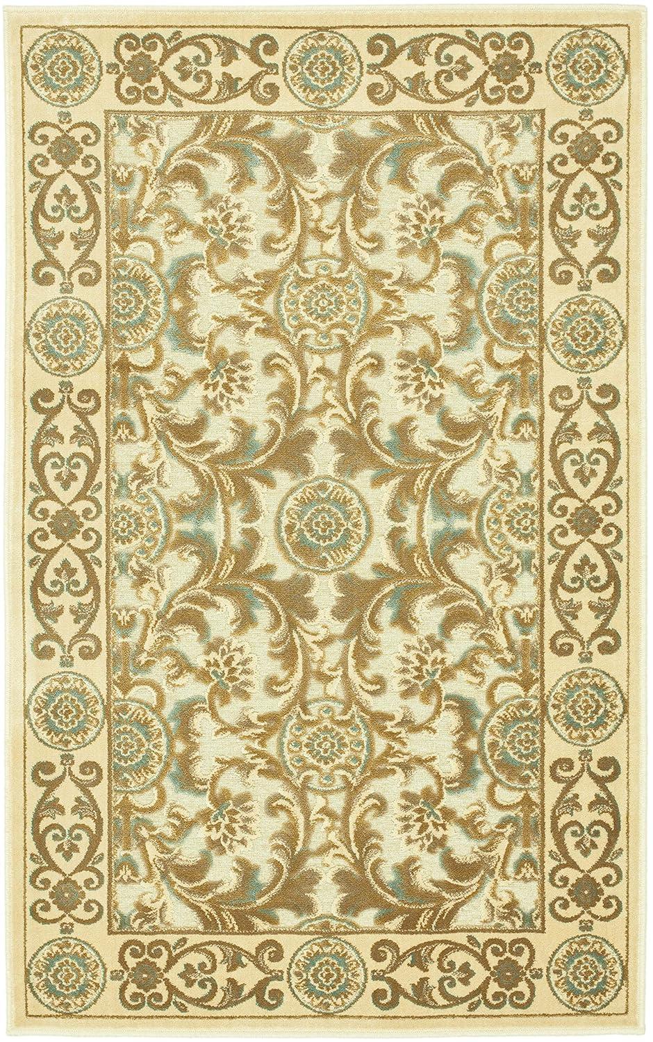 SAFAVIEH Paradise Stanice Traditional Area Rug, Ivory, 2'7" x 4'