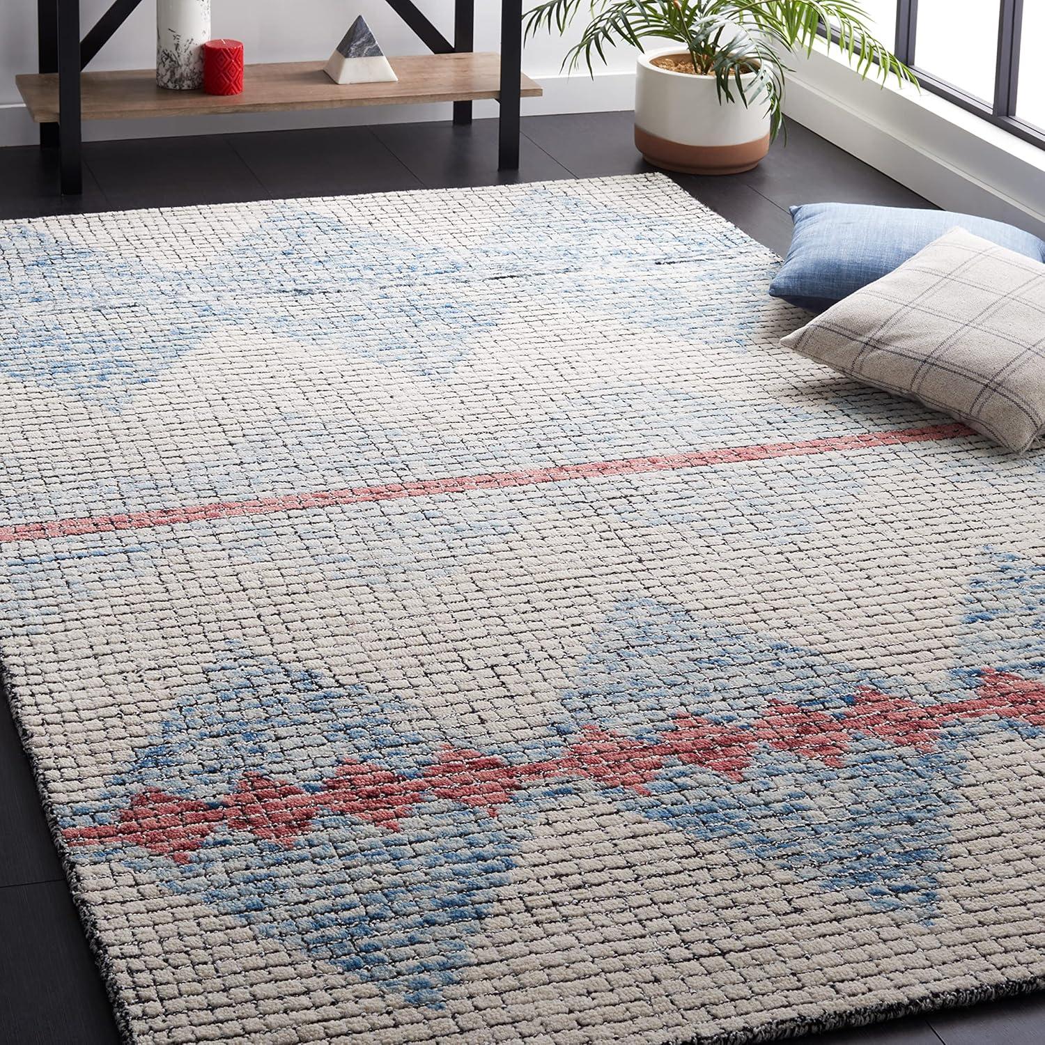 Foundry Select Abstract Hand Tufted Geometric Indoor/Outdoor Rug