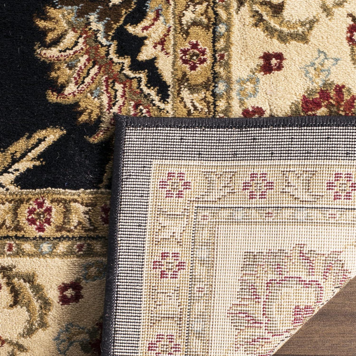Lyndhurst LNH553 Power Loomed Area Rug - Brown/Ivory - 5'3"x7'6" - Safavieh
