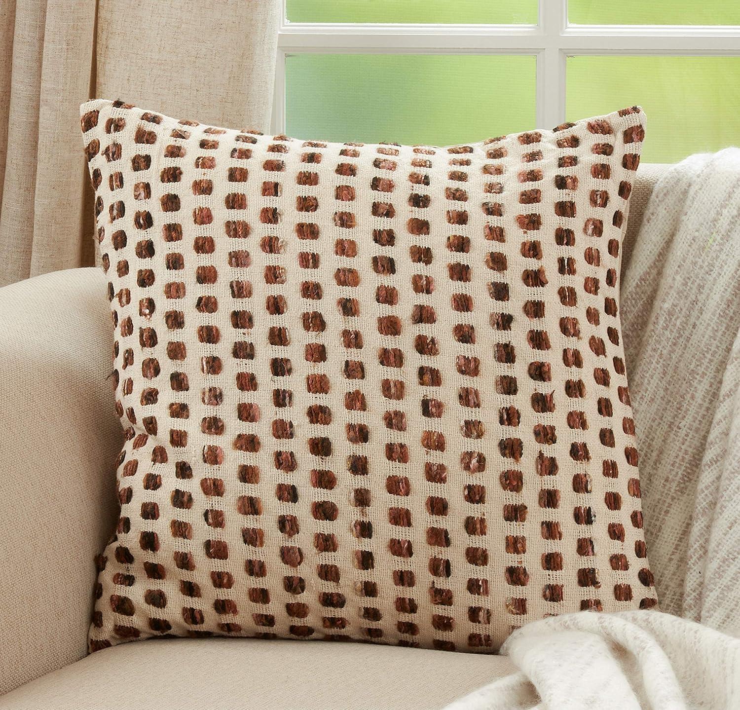 June Geometric Cotton Pillow Cover