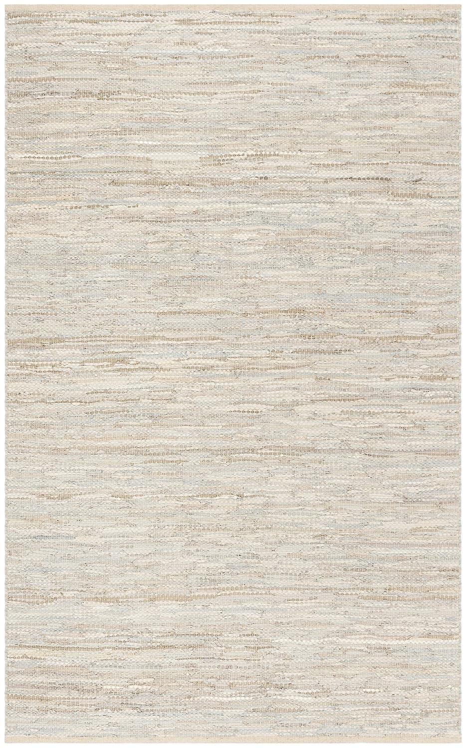 Vintage Leather VTL105 Hand Woven Indoor Area Rug - Beige - 5'x8' - Safavieh.