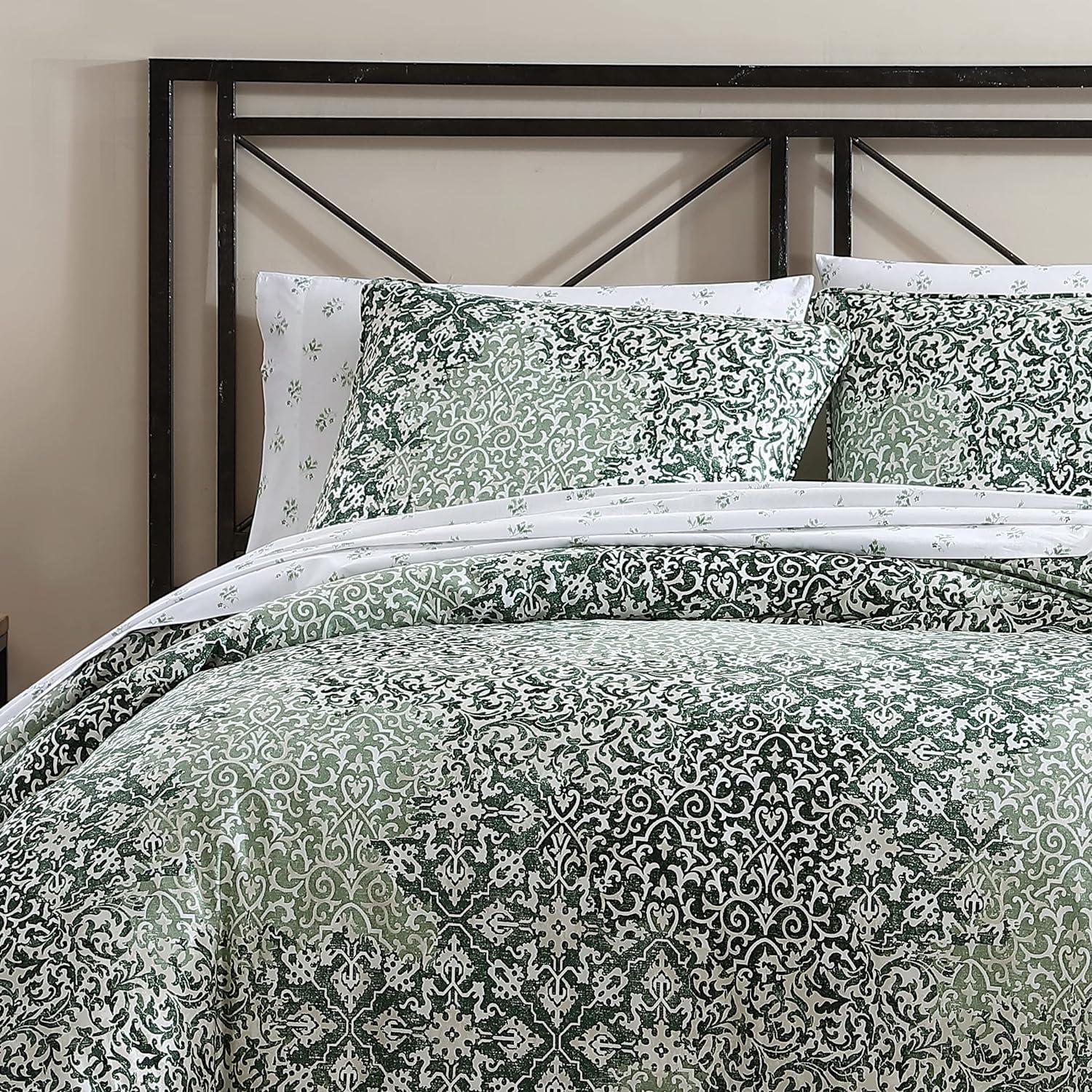 Abingdon Comforter set Green - Stone Cottage