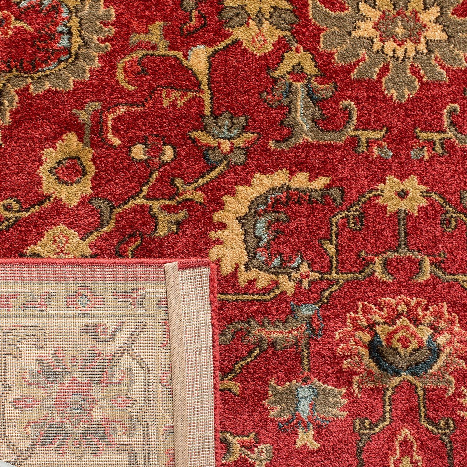 Mahal MAH693 Power Loomed Indoor Area Rug - Red/Beige - 4'x5'7" - Safavieh
