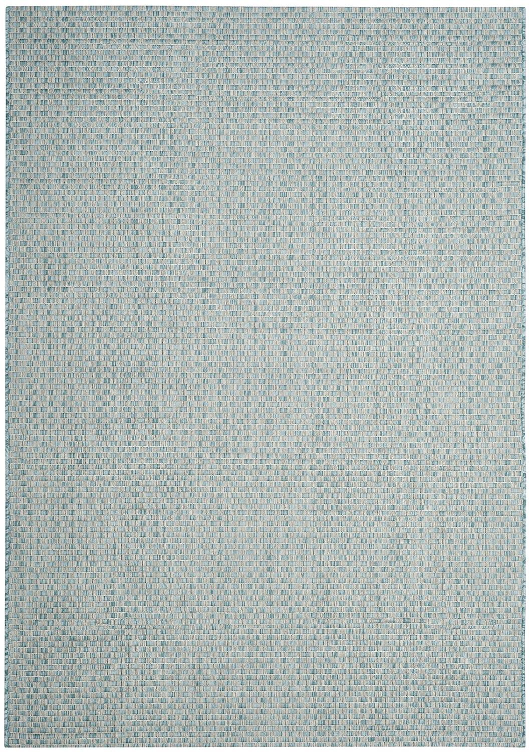 Courtyard CY8653 Power Loomed Indoor and Outdoor Area Rug - Light Blue/Light Grey - 5'3"x7'7" - Safavieh